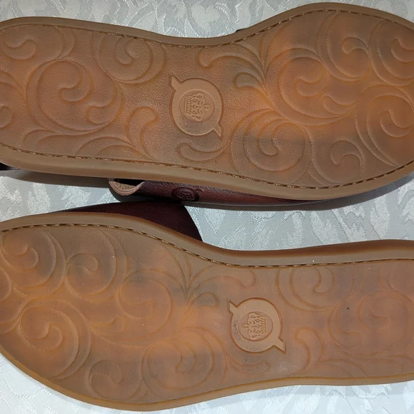 Born Women's Dark Brown Leather Sandals - Picture 2 of 4